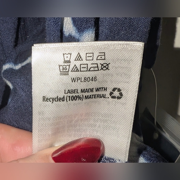 NWT INC International Concepts Blue Tie Dye Halter Top XXL - Picture 8 of 8